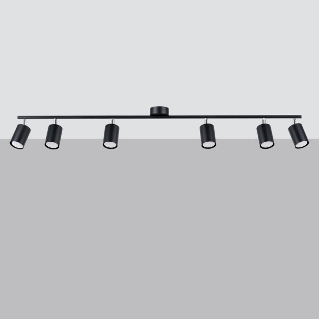 Plafonnier Noraera 6L noir