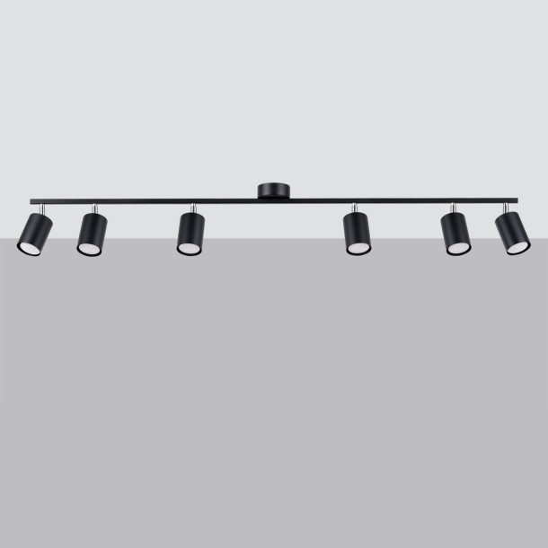 Plafonnier Noraera 6L noir
