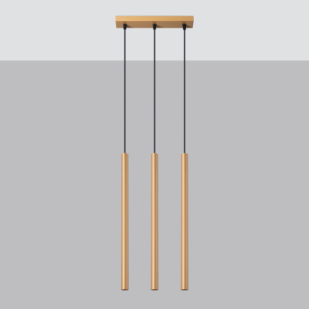 Lampe suspendue Noraaeen 3L or