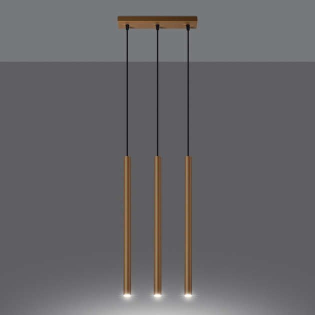 Lampe suspendue Noraaeen 3L or