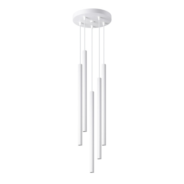 Lampe suspendue Noraaeen 5P blanc