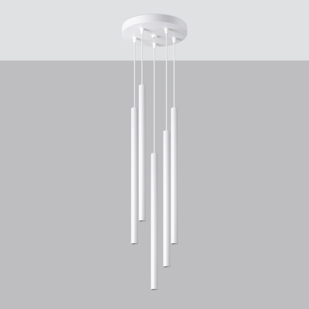Lampe suspendue Noraaeen 5P blanc