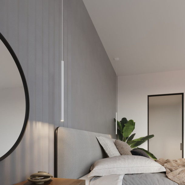 Lampe suspendue Noraaeen 5P blanc