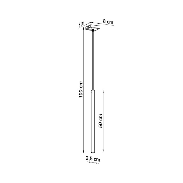 Lampe suspendue Noraaeen 1 or poli