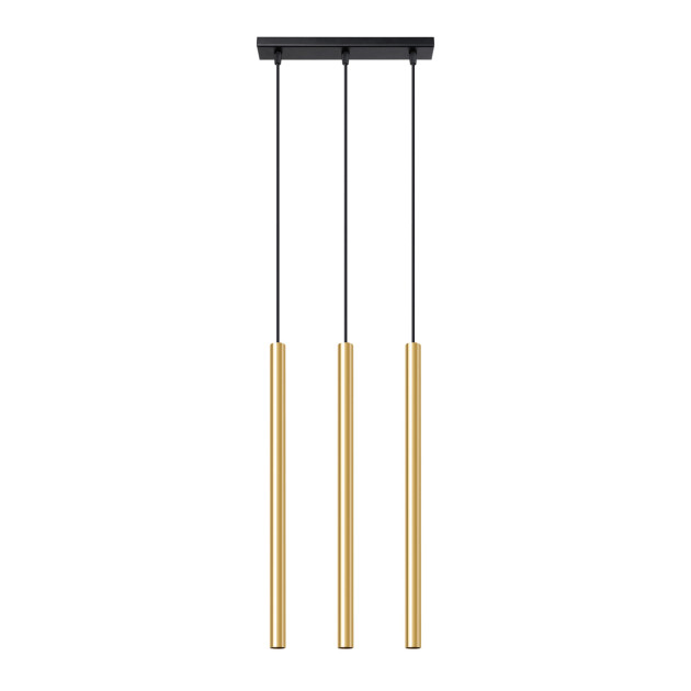 Lampe pendante Noraaeen 3L or poli