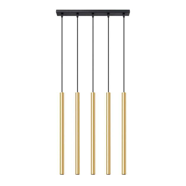 Lampe pendante Noraaeen 5L or poli