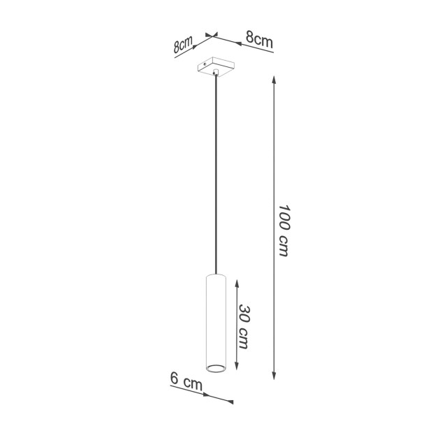 Lampe suspendue Noraaena 1 or poli