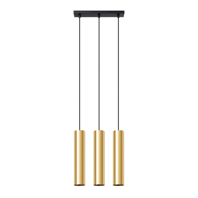 Lampe pendante Noraaena 3 or poli