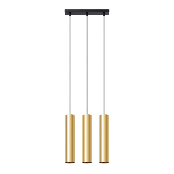 Lampe pendante Noraaena 3 or poli