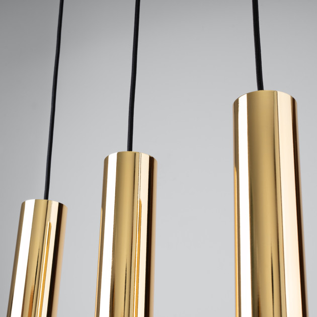 Lampe pendante Noraaena 3 or poli