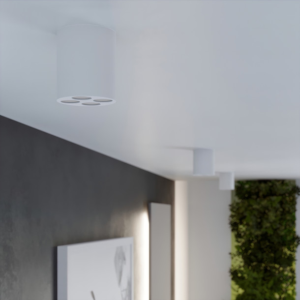 Plafonnier Noraiea blanc LED