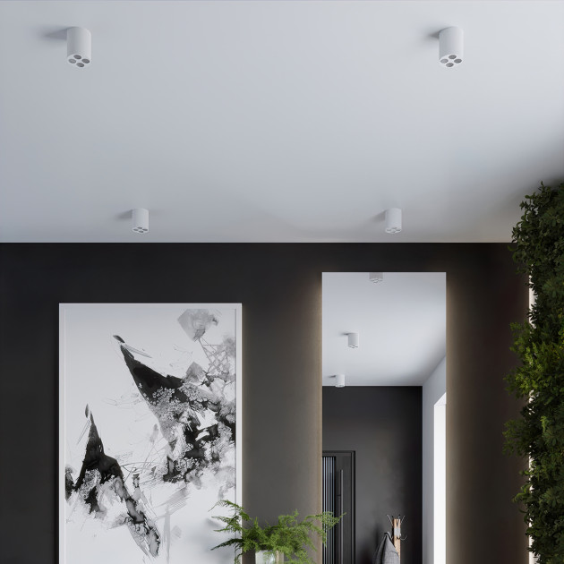 Plafonnier Noraiea blanc LED