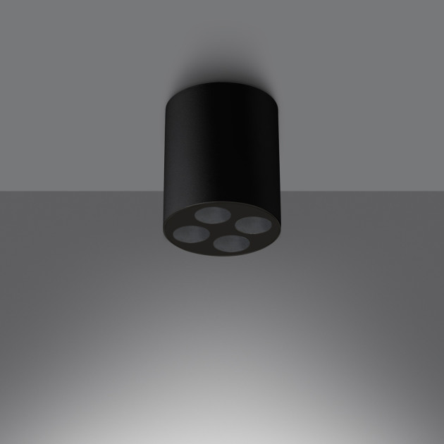 Plafonnier Noraiea noir LED