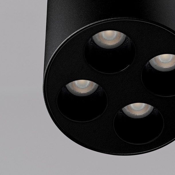 Plafonnier Noraiea noir LED