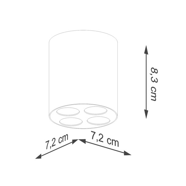 Plafonnier Noraiea noir LED
