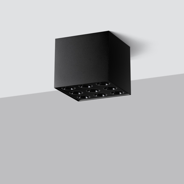 Plafonnier Aureaeis noir LED