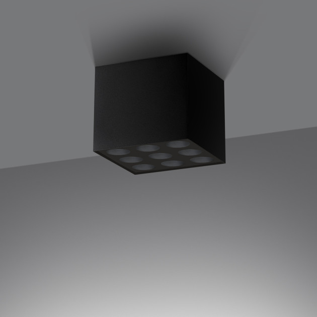 Plafonnier Aureaeis noir LED