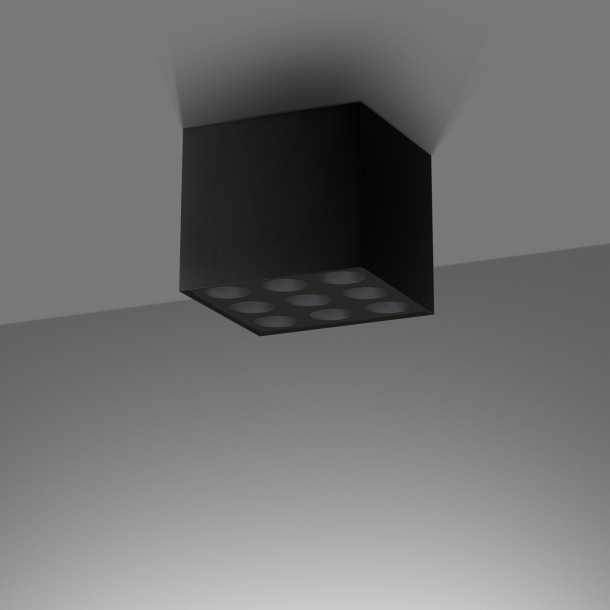 Plafonnier Aureaeis noir LED