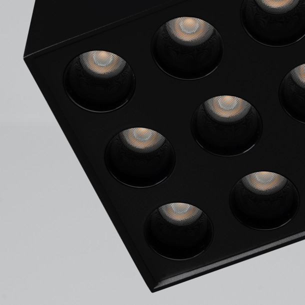 Plafonnier Aureaeis noir LED
