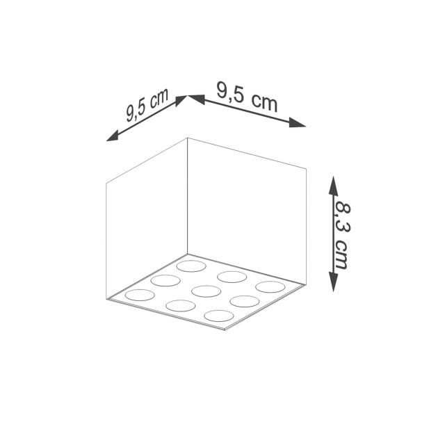 Plafonnier Aureaeis noir LED