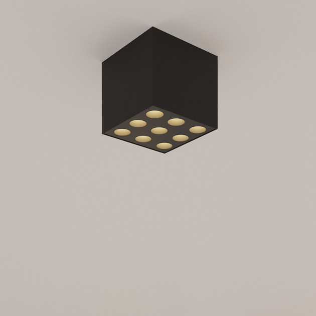 Plafonnier Aureaeis noir LED
