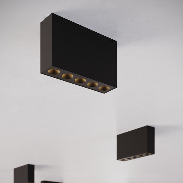 Plafonnier Aureaela noir LED