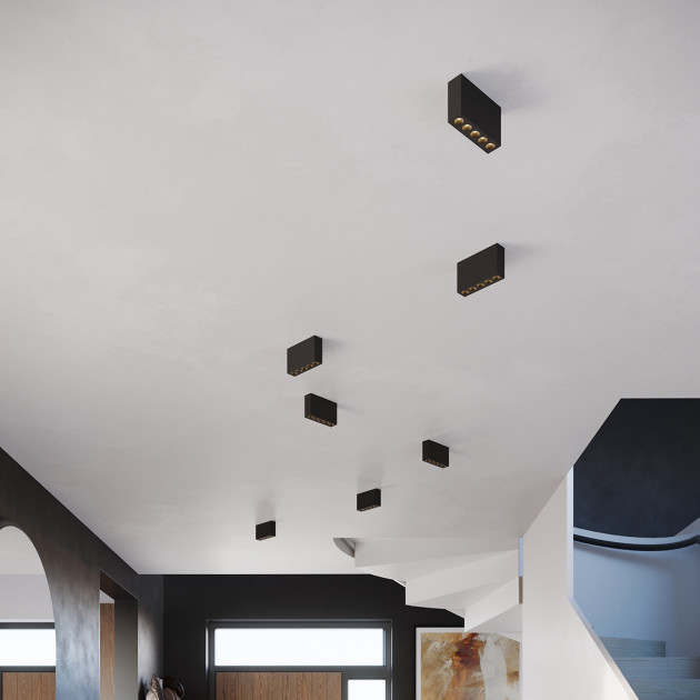 Plafonnier Aureaela noir LED