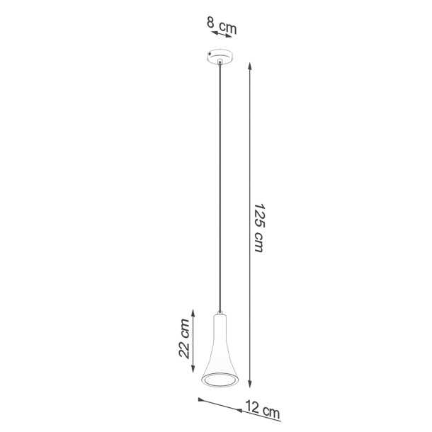 Lampe suspendue Lumiaon 1 béton