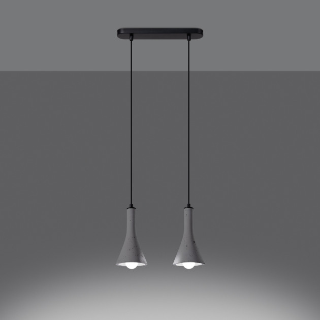 Lampe suspendue Lumiaon 2 béton