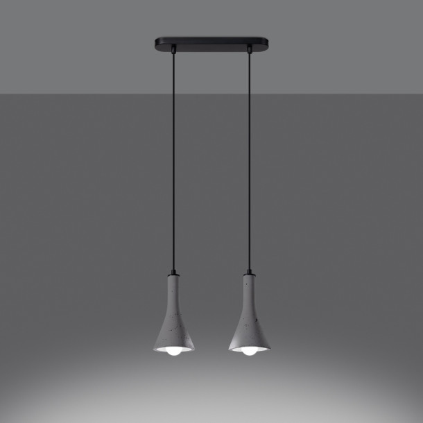 Lampe suspendue Lumiaon 2 béton