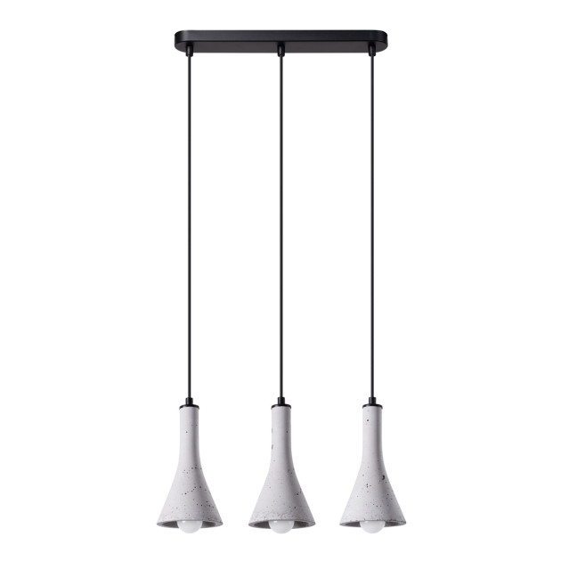 Lampe suspendue Lumiaon 3L béton