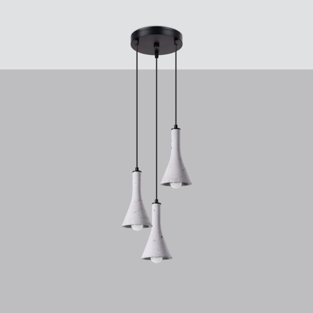 Lampe suspendue Lumiaon 3P béton