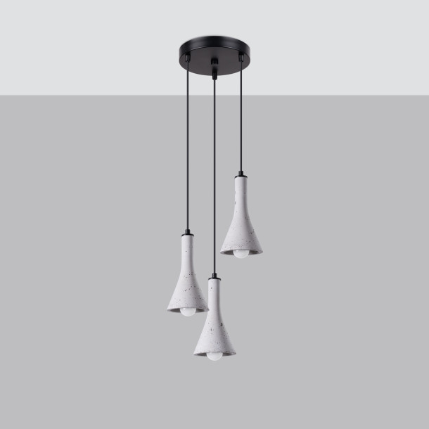 Lampe suspendue Lumiaon 3P béton