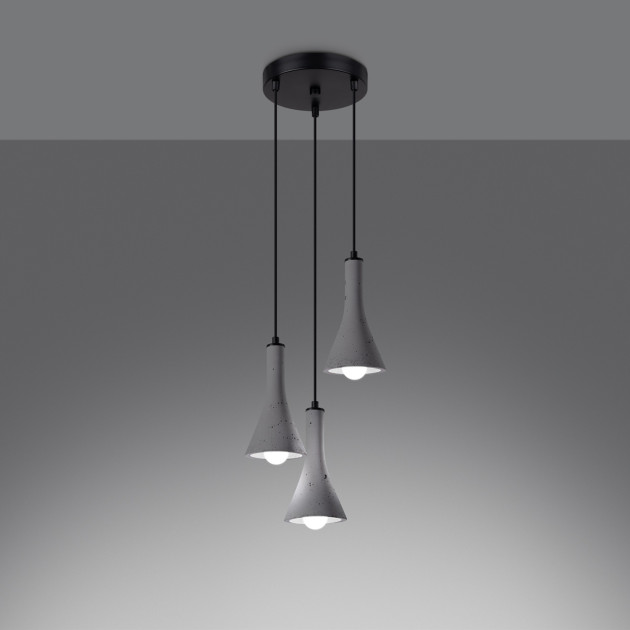 Lampe suspendue Lumiaon 3P béton