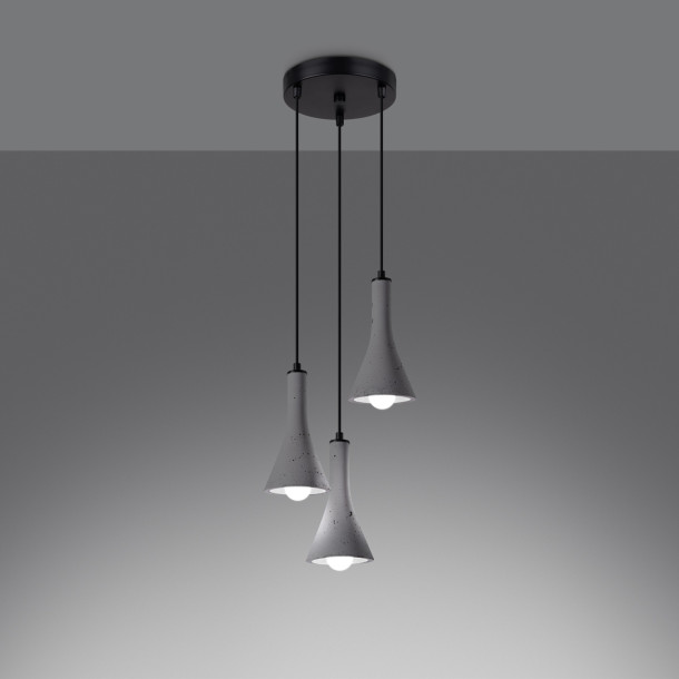 Lampe suspendue Lumiaon 3P béton