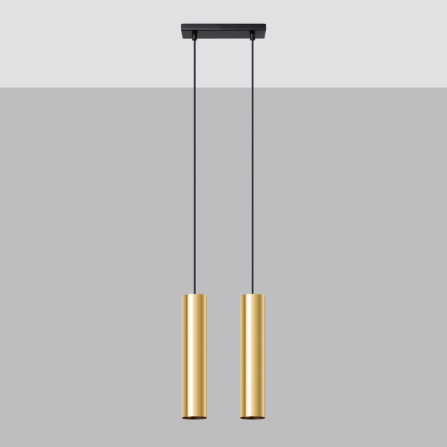 Lampe suspendue Noraaena 2 or poli