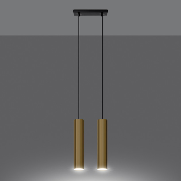 Lampe suspendue Noraaena 2 or poli
