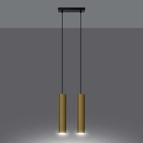 Lampe suspendue Noraaena 2 or poli