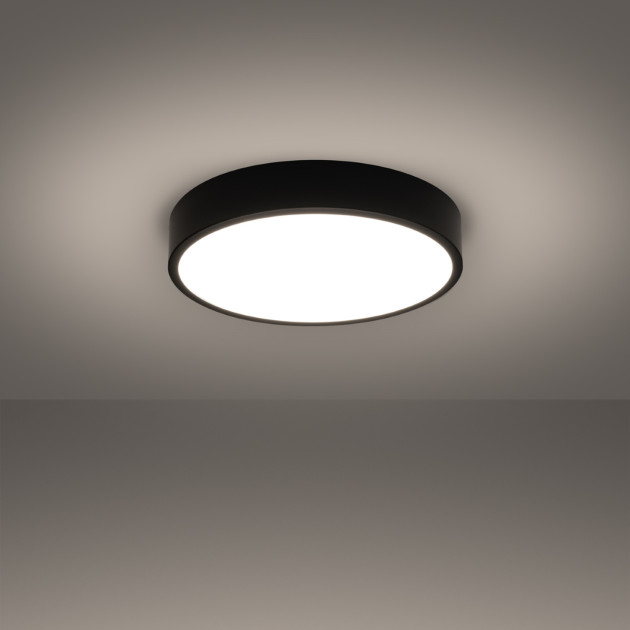 Plafonnier Elaar 40 noir LED 3000K