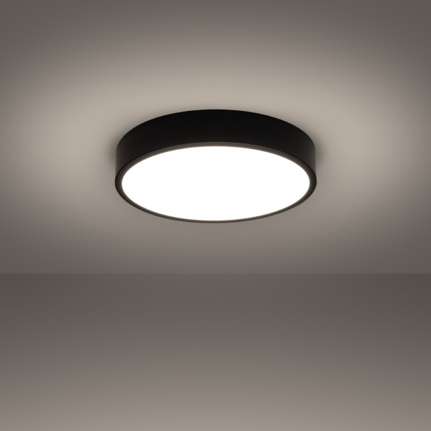 Plafonnier Elaar 40 noir LED 3000K