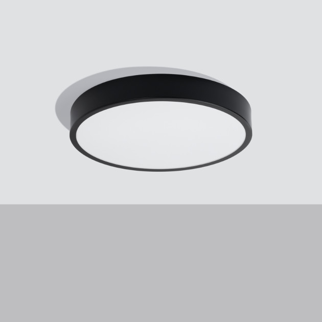 Plafonnier Elaar 50 noir LED 3000K