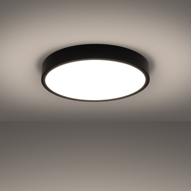 Plafonnier Elaar 50 noir LED 3000K