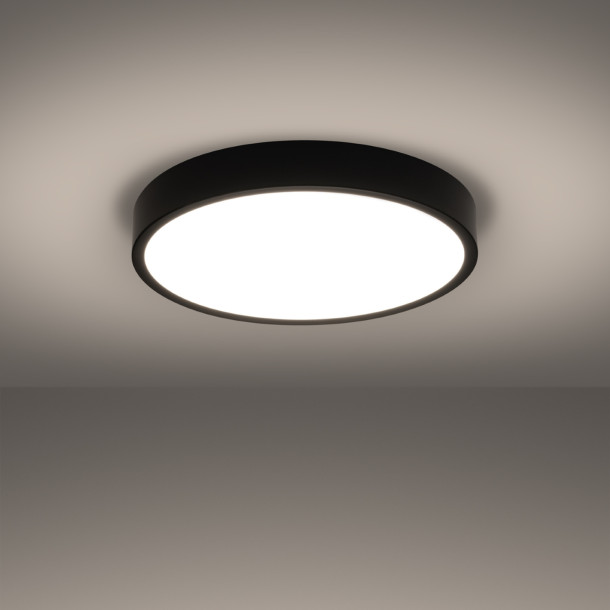 Plafonnier Elaar 50 noir LED 3000K
