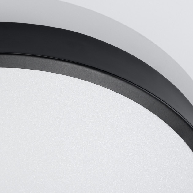 Plafonnier Elaar 50 noir LED 3000K
