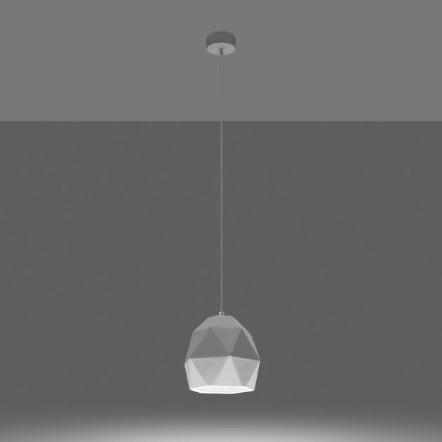 Lampe suspendue en céramique Lineaola