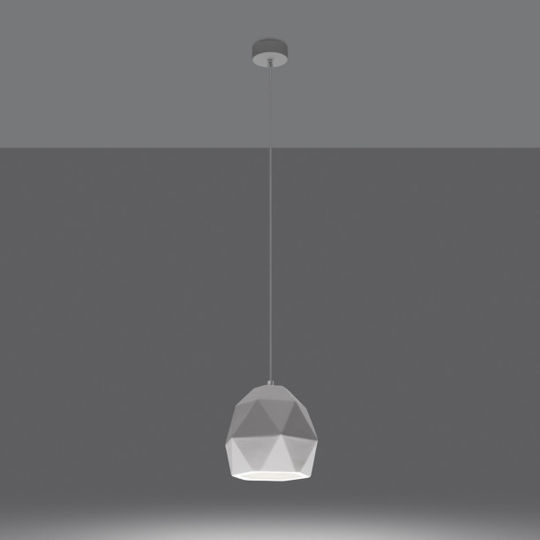 Lampe suspendue en céramique Lineaola
