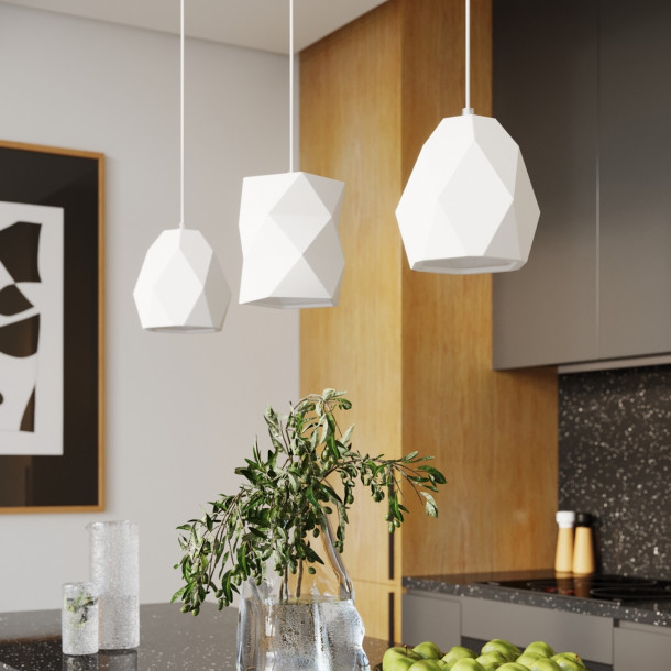 Lampe suspendue en céramique Lineaola