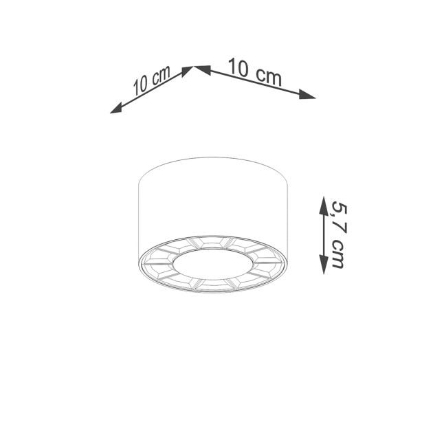 Plafonnier Noraeis blanc LED