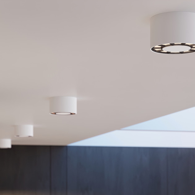 Plafonnier Noraeis blanc LED