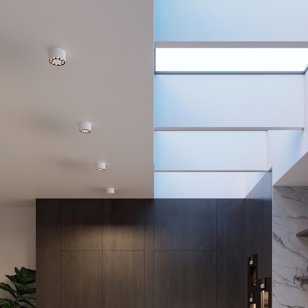 Plafonnier Noraeis blanc LED